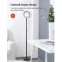 LED Floor Lamps for Living Room, Tall Torchiere Floor Lamps, Stepless Dimmable Modern Pole Reading Standing Lamp with Remote & Touch Control for Offices Bedroom (Black) LED Floor Lamps for Living Room, Tall Torchiere Floor Lamps, Stepless Dimmable Modern Pole Reading Standing Lamp with Remote & Touch Control for Offices Bedroom (Black)