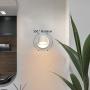 Modern Wall Sconce 6W Warm White 2800K, Bedside Led Light Fixture Bedroom Lighting, Nordic Decor Lamp 350 Degrees Rotatable Flexible for Reading in Living Room Hotel