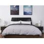 White Ceramic Small Table Lamp - Modern Bedside Desk Lamps for Living Room Bedroom Study