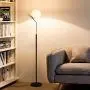 Hsyile Lighting KU300207 Modern Creative White Glass Ball Floor Lamp for Living Room,Bedroom,Office,Hotel,1 Light Hsyile Lighting KU300207 Modern Creative White Glass Ball Floor Lamp for Living Room,Bedroom,Office,Hotel,1 Light