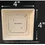 Square Solar LED Light Post Deck Cap 4x4 PVC Fence Style Outdoor Garden Light Landscape Lamp Lawn Vinyl Wood (White - 2 Pack) Square Solar LED Light Post Deck Cap 4x4 PVC Fence Style Outdoor Garden Light Landscape Lamp Lawn Vinyl Wood (White - 2 Pack)