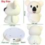 Big Size Night Lights Kid, Bedside lamp, Bedroom Light, LED Lights, Baby Nursery lamp, Break Resistant, Eye Caring, Adjustable Brightness & Color and Time setting, Touch + Remote Control - Large Koala