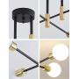 Sputnik Chandelier Mid Century Modern Nordic E26 LED Pendant Lighting Edison 4/6/8 Lights Chandeliers Ceiling Light Fixture Black Light for Living Room,Kitchen,Bedroom,Dining Room Sputnik Chandelier Mid Century Modern Nordic E26 LED Pendant Lighting Edison 4/6/8 Lights Chandeliers Ceiling Light Fixture Black Light for Living Room,Kitchen,Bedroom,Dining Room