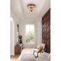 Berliget Small Brown Bedroom Flush Mount Chandelier， Glam Elegent Industrial Crystal Ceiling Light Fixture for Hallway Closet Entryway Living Room 12 Inch