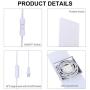 TRLIFE Modern Wall Sconces Set of Two, Plug in Wall Sconces 12W 6000K Cool White Acrylic Wall Sconce Lighting with 6FT Plug in Cord and On/Off Switch on The Cord