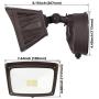 LEONLITE LED Outdoor Flood Light, Dusk-to-Dawn (Photocell Included), 3400lm, Waterproof Security Floodlight, ETL-Listed Exterior Lighting for Yard, 5000K Daylight