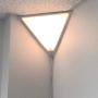 Beacon Triangle Corner Light, Plug-in 17 Cord, White Installs in Seconds - Perfect for Apartments, dorms - No Wiring Needed