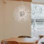 Chandelier Fireworks Pendant Lighting Modern LED Stainless Steel Crystal Ceiling Light Fixtures for Dining Room Bathroom Bedroom Livingroom, Dia 19.7 inch, 9-Light