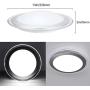 DLLT 22W LED Flush Mount Ceiling Light Fixture, Round Bright Disk Light Panel Wall Ceiling Down Lights,6000K Cool White, Perfect for Kitchen, Dining Room, Balcony , Study, Bedroom