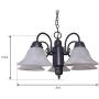 Design House 514455 Millbridge 5 Light Chandelier, Oil Rubbed Bronze