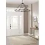 Sonoro Round Chandelier 38'' – Black w/Vertical Bulbs - Linea di Liara LL-CH5-38-5BLK Sonoro Round Chandelier 38'' – Black w/Vertical Bulbs - Linea di Liara LL-CH5-38-5BLK