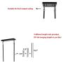 Bizinlumin Farmhouse Rectangle Dining Room Chandelier Lighting, Wood Rustic Kitchen Island Light Fixture Metal Industrial Cage Pendant Light Linear Edison Billiard Light 5 Lights E26 BY17032