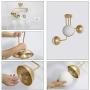 KSANA Gold Semi Flush Mount Ceiling Light with 3 Globe Shades for Dining Room, Kichen Island, W23.6''xH22.8'' KSANA Gold Semi Flush Mount Ceiling Light with 3 Globe Shades for Dining Room, Kichen Island, W23.6''xH22.8''