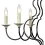 Lampundit 6-Light Farmhouse Chandelier for Dining Room Kitchen Island Lighting Hanging Fixture, 27.5 inches Diameter, Oil Black & Gray Finish