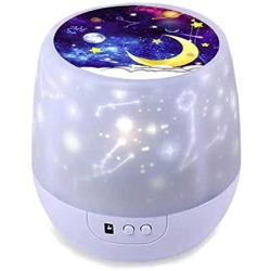 Star Night Lights for Kids, Rotating Stars Projector Nightlight Lamp for Bedroom Party Decoration Toys for 3 4 5 6-12 Year Old Boys Girls Birthday Christmas Xmas Gifts Presents for Kids Age 3-12