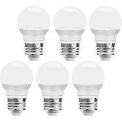 LED Light Bulbs 25 Watt Equivalent, Daylight 5000K 270LM A15 3W LED Bulb E26 Medium Screw Base, CRI 90+ Non Dimmable, for Home Lighting Decorative - 6 Pack