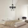 Black Chandelier Crystals Chandelier Lighting 5 Light Dining Room Chandelier
