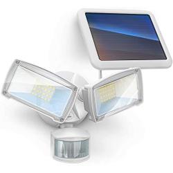 Home Zone Security Solar Motion Sensor Light - Outdoor Weatherproof 6000K LED Solar Security Light