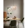 Modo Lighting White Feather Pendant Light 1 Light Modern Decor Chandelier Hanging Lights (17'')