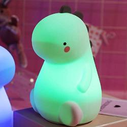 BPA Free Silicone Night Light for Baby Kids Nursery LED Light Dinasour Toy