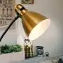 Brightech Avery - Dimmable Task & Reading LED Floor Lamp - Bright Modern Contemporary Standing Light - for Office, Bedroom, & Living Room - Sturdy and Lightweight - Brass