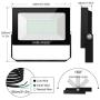 MEIKEE 150W LED Flood Light, Super Bright 15000 LM LED Work Light, IP66 Waterproof Outdoor Security Lights 5000K Natural White Light Flood Light for Garage, Garden, Lawn and Yard（2Pack)
