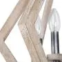 LOG BARN Wood Chandelier for Dining Room, 6-Light Farmhouse Orb Light Fixture for Kitchen Island, 19.5”W