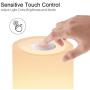 Slicoo Touch Sensor Table Lamp Color Changing RGB Bedside Lamp,Night Light for Bedrooms, Living Rooms and Office,Indoor and Outdoor use