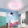 IYUNXI Starlight LED Ceiling Light with Bluetooth Speaker,36W 12 Inches Dimmable Color Temperature Changing Remote Control 110V Music Bluetooth Ceiling Light Fixture with Note Pattern for Bedroom