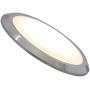 Hamilton Hills New Round Flush Mount Thin Ceiling Light |  LED Disc Shaped Thinnest Round Dimmable Lighting Fixture Direct Wire Lights No Drywall Work Required 3000K Bright White 16'' Brushed Nickel