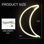 Warm White Moon Neon Sign for Home Decoration Night neon Light for Wall Decoration Battery/USB Plug LED Neon Light for Living Room Christmas Party