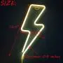 UCSAJI Lightning LED Neon Lights Lightning Shaped Decor Light Sign Lamp Christmas Wall Decor Birthday Party Kids Room Living Room Home Wedding Party Decor(Yellow) UCSAJI Lightning LED Neon Lights Lightning Shaped Decor Light Sign Lamp Christmas Wall Decor Birthday Party Kids Room Living Room Home Wedding Party Decor(Yellow)