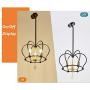 Trongee Industrial Pendant Light Fixtures Black Metal Pendant Lights Rustic Farmhouse Chandelier for Kitchen Dining Room Living Room Foyer Hallway Loft (Medium)