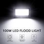 Olafus 2 Pack 100W LED Flood Light Outdoor, Bright Outside Floodlights, IP66 Waterproof Exterior Security Lights, 5000K Daylight White Super Bright Lighting for Playground Yard Stadium Lawn Ball Park