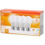 LEDVANCE 73888 046135738883 SYLVANIA, 60W Equivalent, LED Light Bulb, A19 Lamp, 4 Pack, Soft White, Energy Saving & Longer Life, Medium Base, Efficient 8.5W, 2700K, 4 Count