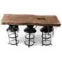 TFCFL Vintage Chandelier Hanging Fixture with 3 Lights Pendant Light Industrial Retro Wood Ceiling Lighting Glass Farmhouse E27/E26 in Blackfor Cabin Kitchen Island Dining Room Bedroom and Foyer