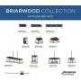 Progress Lighting P350022-020 Briarwood Collection Farmhouse Flush Mount Ceiling Light, One, Antique Bronze