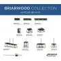 Briarwood Collection Rich Oak Four-Light Farmhouse Chandelier
