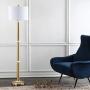 JONATHAN Y JYL1088A Gregory 60.5'' Metal/Marble LED Floor Lamp Contemporary,Transitional for Bedrooms, Living Room, Office, Reading, Brass Gold/White