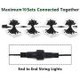Extendable 33FT 50LED C9 Christmas Lights String, LED Christmas Lights Plug in with 29V Safe Adaptor, Waterproof Decorative Lights Indoor & Outdoor for Christmas Tree Party Decorations (Warm White)