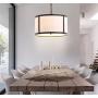 JONATHAN Y JYL3510A Thatcher 17'' Metal LED Pendant Light, Traditional, Transitional for Kitchen, Living Room, Oil Rubbed Bronze