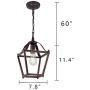 Infront Hanging Lights 1Light Farmhouse Chandelier Oil Rubbed Bronze Finish Pendant Kitchen Lighting Dining Room Lighting Fixtures Hanging Lamp Semi Flush Mount Ceiling Lights