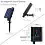Solar Strip Lights with Remote, 16.4Ft 150 LEDs Outdoor Rope Light Upgraded Solar Panel with Timer, Auto ON/Off, PVC Tube Cover, Dimmable and Cuttable for Garden Patio Pool Christmas (Cool White)