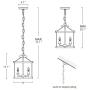 LNC Farmhouse Chandeliers for Dining Rooms with Faux Wood Finish, W13''xH17.1