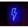 Blue LED Lightning Bolt neon Signs for Wall Decoration Battery and USB Operated Aesthetic Room Decor neon Sign neon Lights for Kids Room, Bar, Living Room, Christmas, Party, Wedding, Halloween