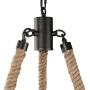 LNC Farmhouse Chandeliers Rustic Round Wagon Wheel 6-Light Fixture with Rope for Dining & Living Room, Bedroom and Foyer