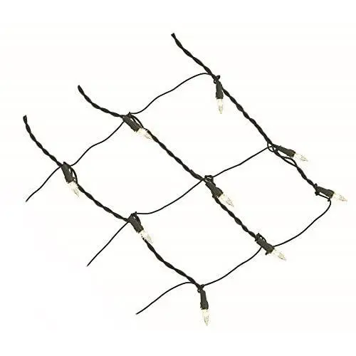 8 Inch Wide by 7.5 Feet Long 150-Light Clear Ribbon Net Lights