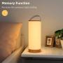 TaoTronics TT-DL23 Table Touch Sensor Beside Lamp Portable Lantern with Memory Function and 4000mAh Rechargeable Battery, Dimmable Night Lights for Bedroom, Living Room, Office, Outdoor Camping