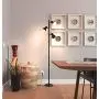 Brightech Ethan - LED Tree Floor Lamp for Mid Century, Modern, Contemporary and Industrial Decor - 3 Light Standing Pole Lamp- Tall Light for Living Room, Bedroom, and Office - Black