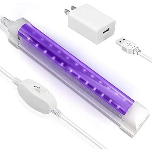 LED Black Light, HouLight 6W LED Tube Black Light for Black Light Bulbs Replacement, Blacklight Poster, UV Art, Bedroom, Black Lights for Halloween and Blacklight Parties
